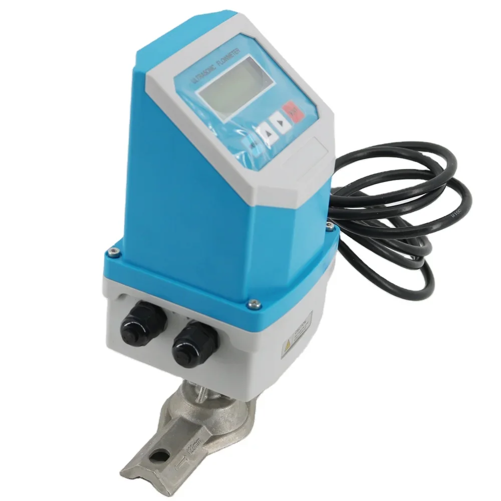 Цифровой ультразвуковой расходомер жидкости TUF-2000F встроенный зажим для