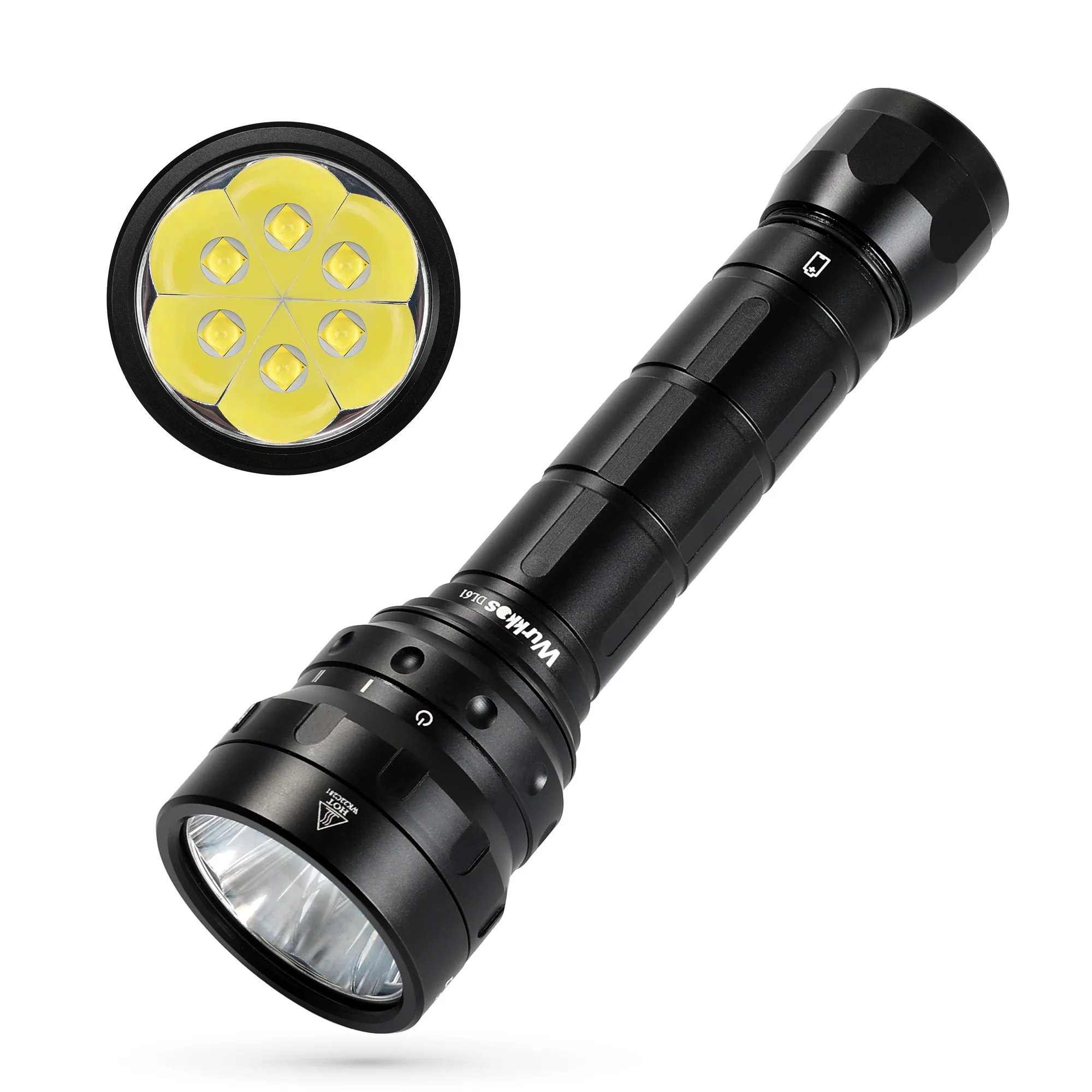 Фонарик для дайвинга 26650 лм X Cree XPL2 |