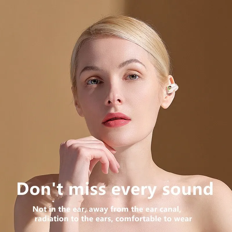 Фото Наушники с костной проводимостью и громкой связью TWS HIFI Стерео наушники с одним ухом Bluetooth-совместимые мини-беспроводные наушники 5.3 №3