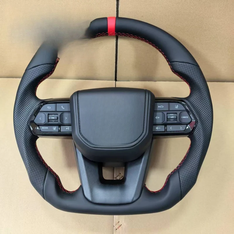 Фото Руль для Toyota, обновленный в стиле орехового дерева и карбона, для Hilux LC, Crown, Prado и Land Cruiser. №4