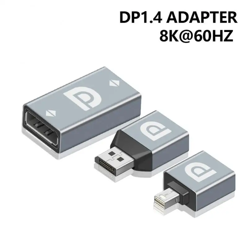

Dynamic Hdr Hd Dp1.4 Video Converter Portable Hdtv-compatible Adapter Converter Female To Male Aluminum Mini Display Port