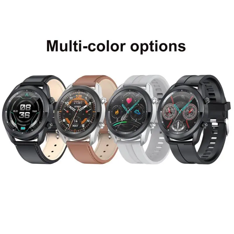 

Bluetooth Call Sport Watch Heart Rate/blood Pressure/oxygen Monitoring Voice Broadcast Smart Bracelet Round Screen Smart Watch