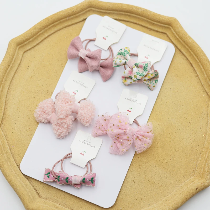 

10PCS Cute Daily Children's Rubber Band Hair Elastic Good Head Rope Tie Hair Bands Headdress Kids Headwear Headband Ornaments