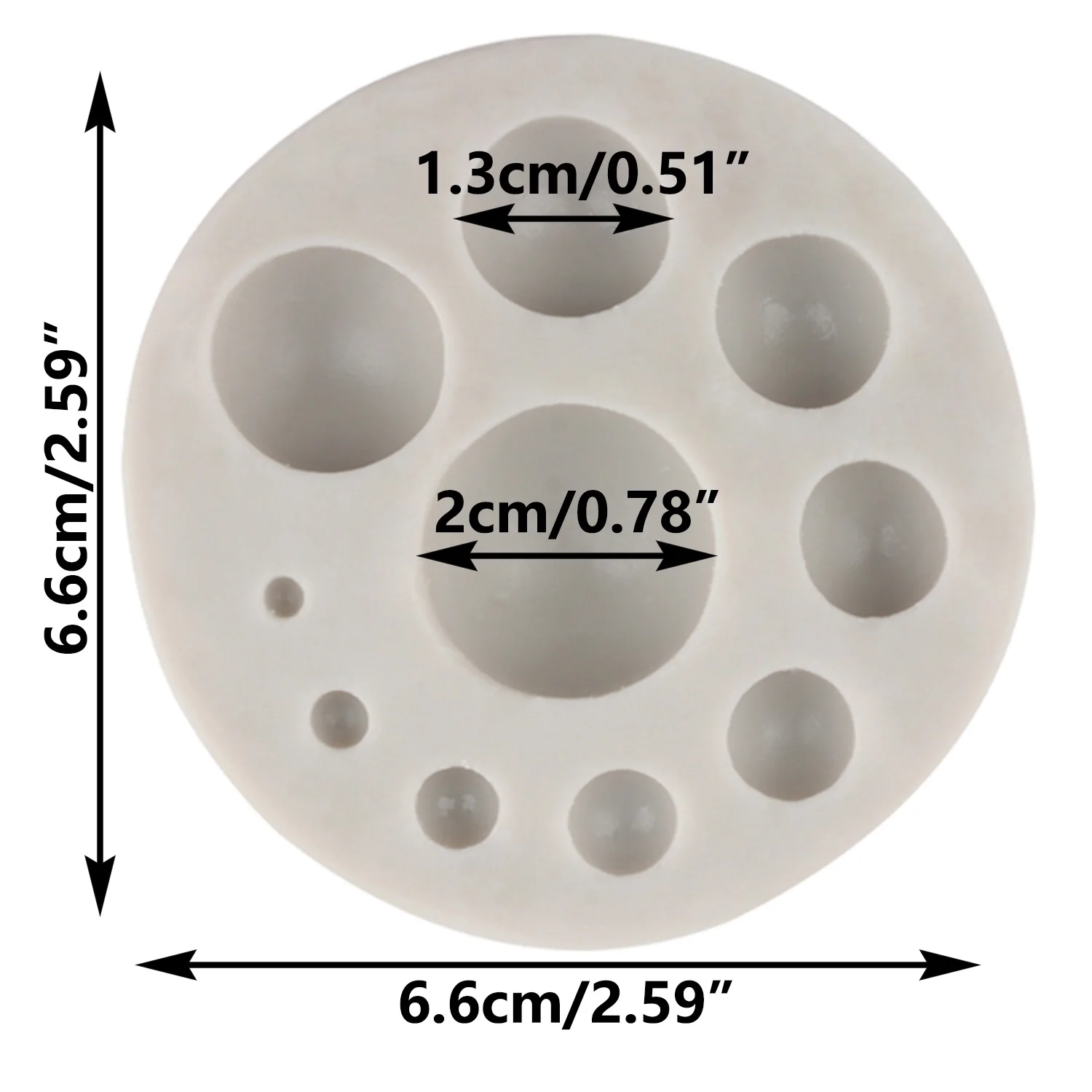 3D Круглый драгоценный камень силиконовая форма для рукоделия