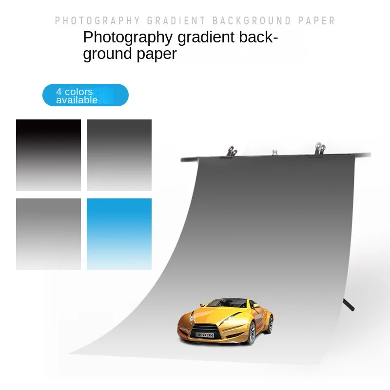

Gradient background paper waterproof and anti-fouling photography model manual shooting props product food photography