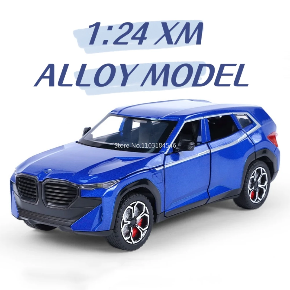 

1/24 Scale Alloy Diecast Car Model Toy XM SUV Spray Version Simulation Off Road Vehicle with Sound Light Toys for Kids Presents