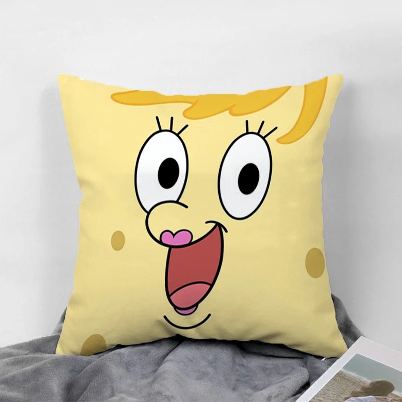 

Sponge-bobs Pillow Cases Decorative Cushions Cover for Sofa Outdoor Cushion Covers Pillowcase Fall Decor Sleeping Pillows 45x45