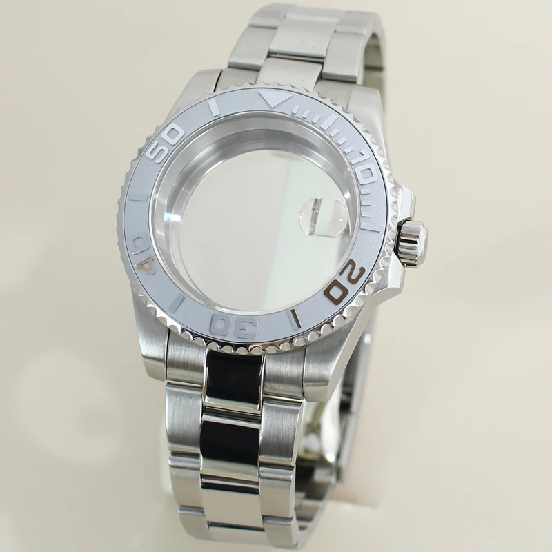 Корпус для часов дайвинга 40 мм браслет однонаправленный безель Seiko NH35 NH36 Miyota 8215 ETA