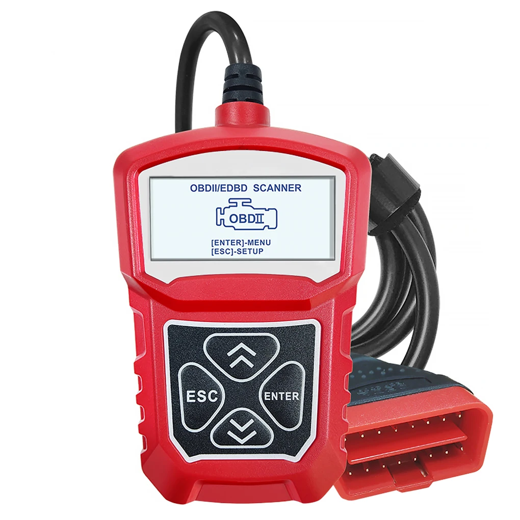 

Car Diagnostic Unit Plastic Diagnostic Scanner Electric Portable Car Scanner Reset Tool, Red