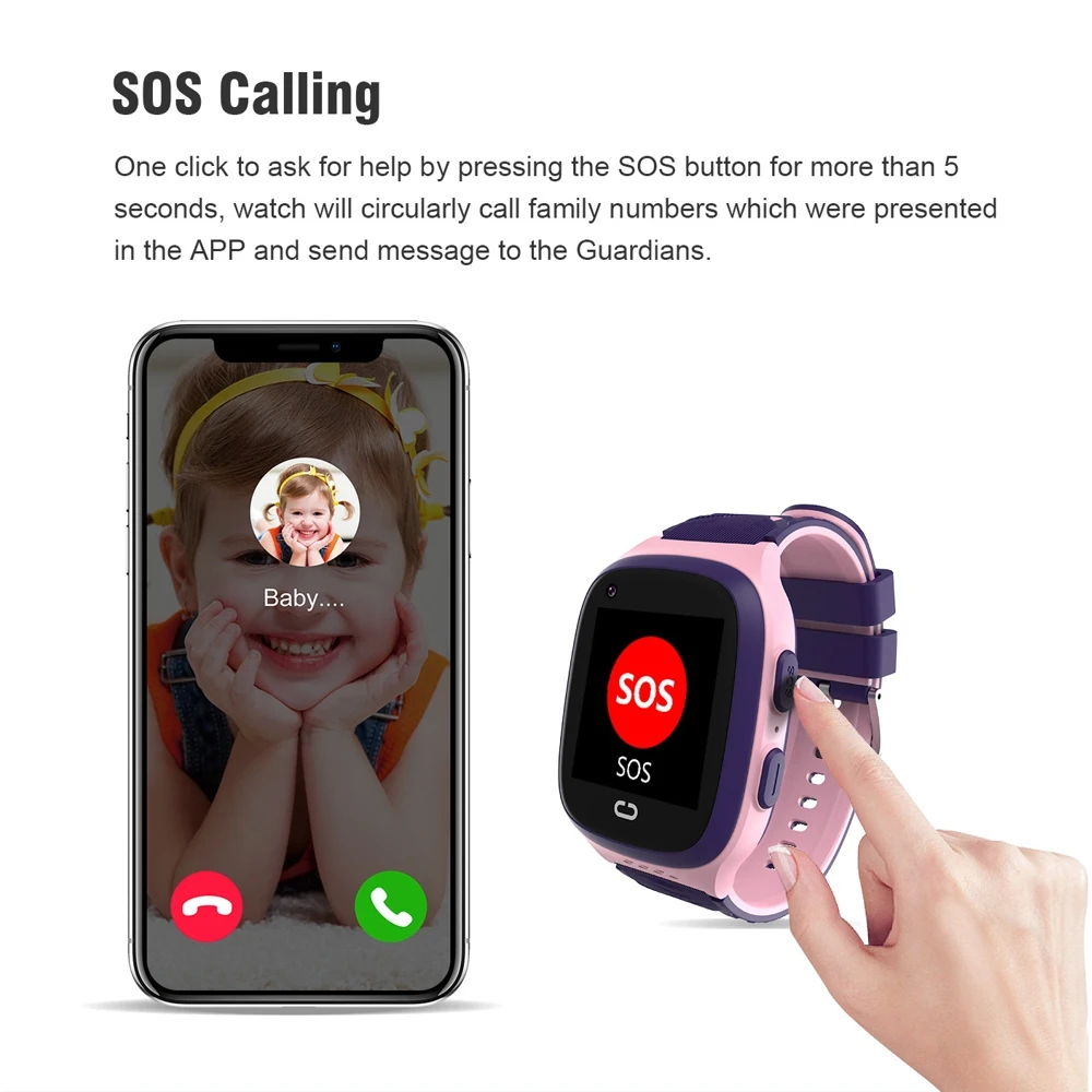 Детские умные смарт-часы Smart Baby Watch LT31E с 4G Wi-Fi и GPS HD камера (Черный) |