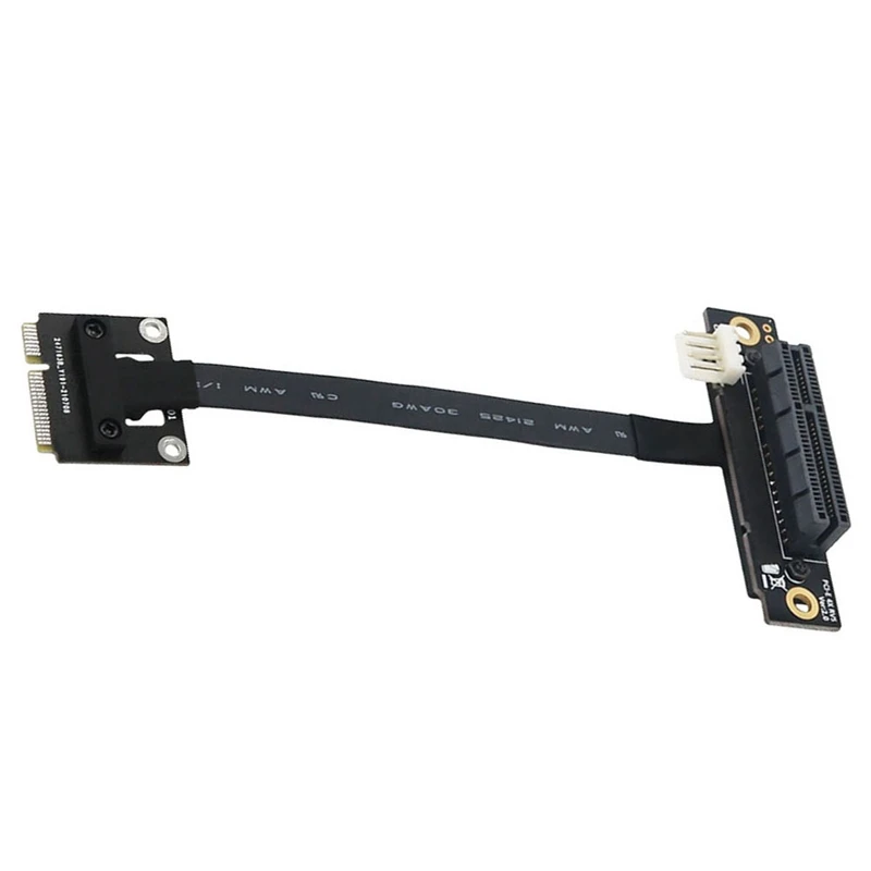 

Mini Pcie To PCI-E 4X 270 Degree Adapter Cable 20Cm PCIE3.0 Extension Port Adapter With 4Pin To SATA Power Cable For GPU