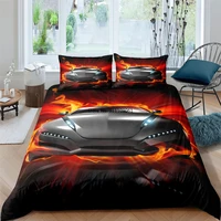 home textiles bedding set cool sports car duvet cover pillowcase comforter luxury modelling bedding for boys 23 pieces cover