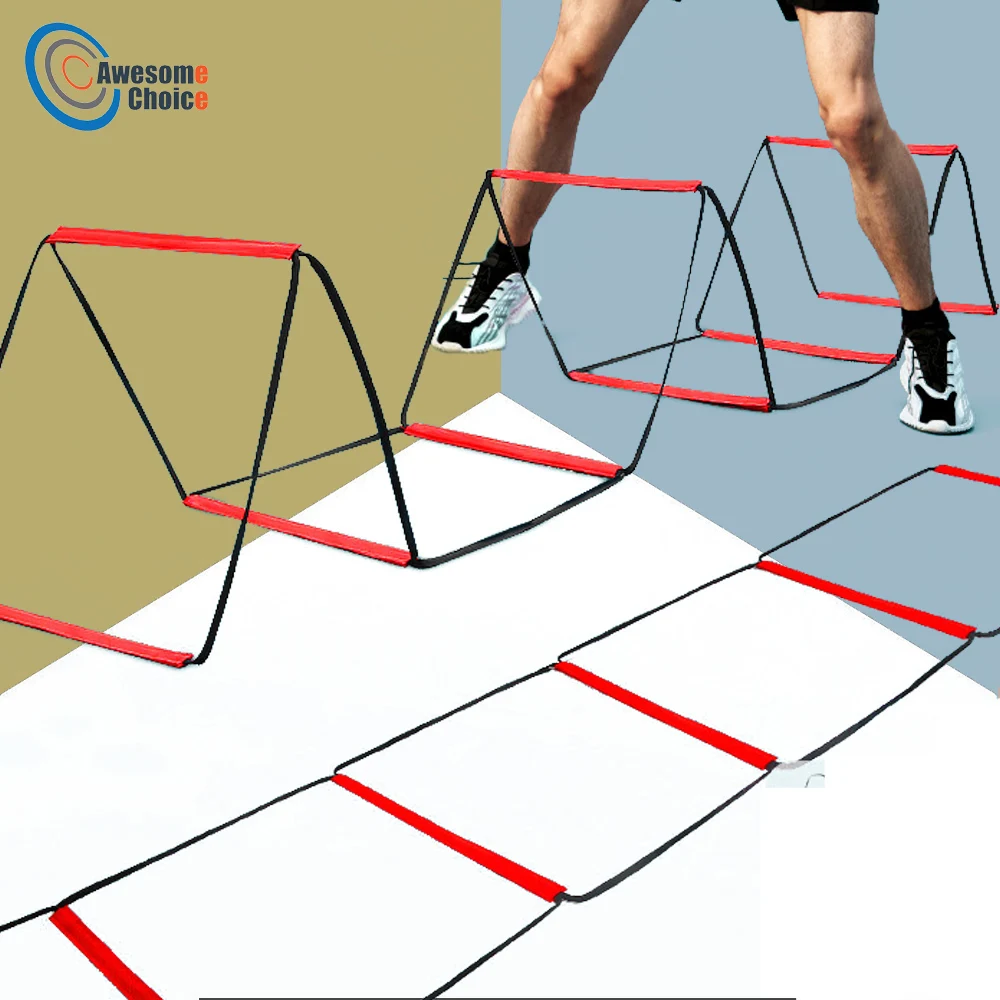 

Multifunctional Flexibility Agility Ladder Nylon Strap Jumping Ladder Speed Training Fitness Stair Basket Football Training