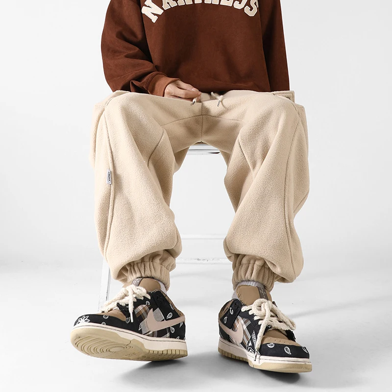 

RUIHUO Heavyweight Cargo Pants Men Sweatpants Korean Streetwear Sweat Pants For Men Chinese Size 2XL 2022 Autumn New Arrivals