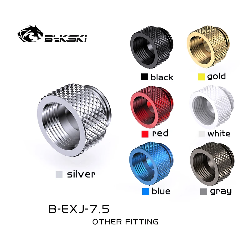 

Bykski 7.5mm Male To Female Fittings,G1/4'' PC Water Cooling Extender Connector Multil Colors