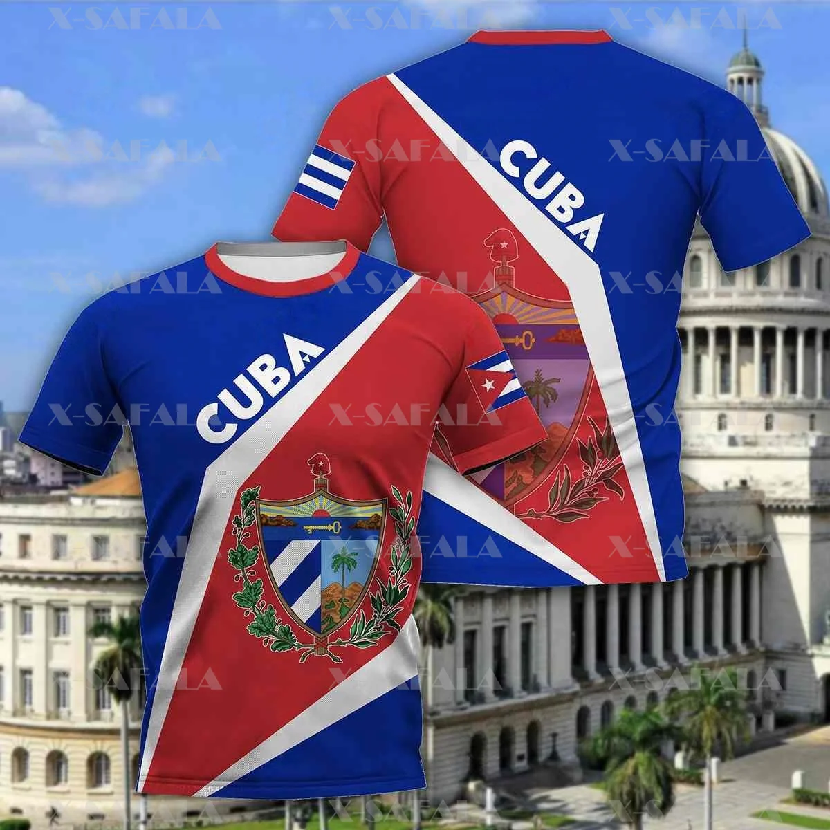

Футболка женская/мужская с 3D-принтом, рубашка с круглым вырезом, гордый кубинский солдат, со старинным флагом страны, летняя повседневная, 5
