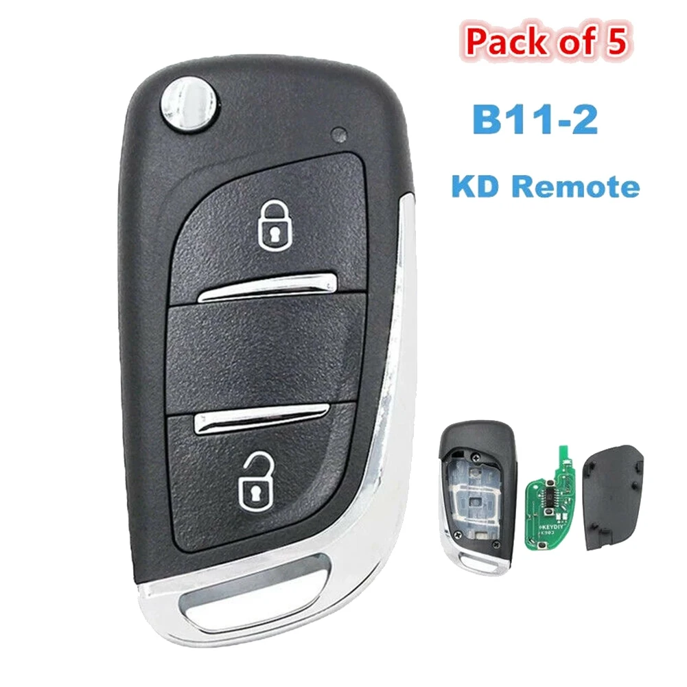 

5Pcs/Lot B11-2 2 Button KEYDIY Universal Remotes Car Key KD-B-Series for KD900 URG200+ KD-X2 Mini