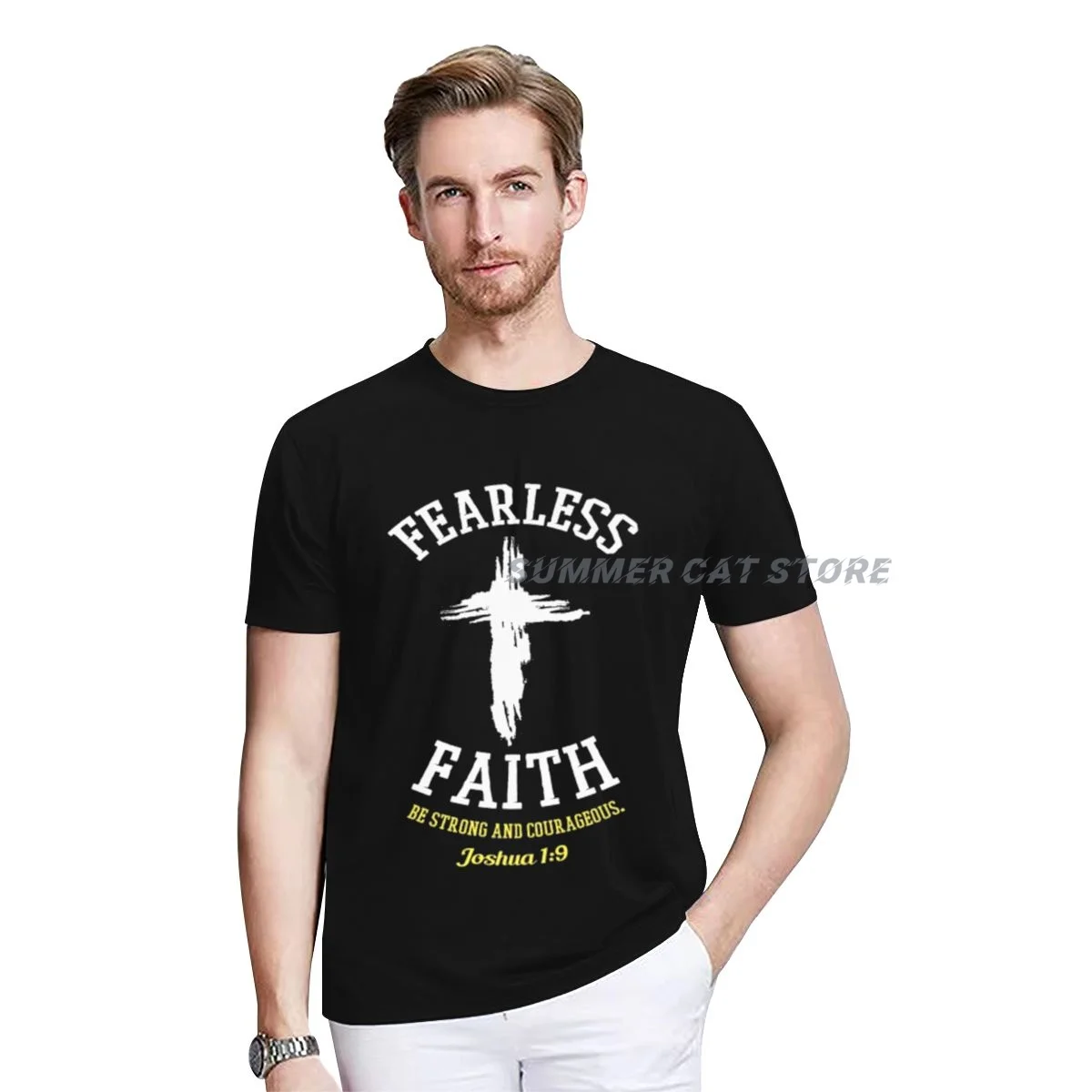 

Christian Jesus God Bible Prayer Faith Church Gift t-Shirt For Men women Short Sleeve Plain Casual Fashion Clothes