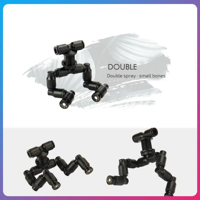 

Cooling Spray Nozzle Ecological Rainforest Cylinder Landscaping Climbing Pet Breeding Box Double-head Atomization Mini Spray