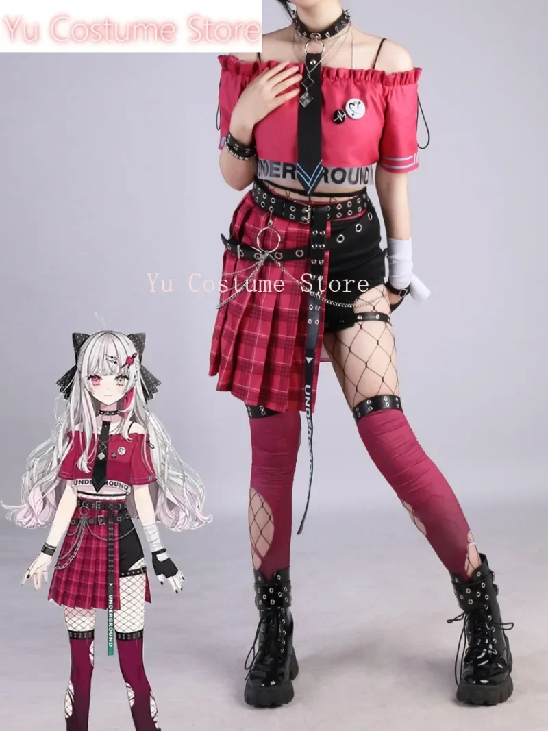 ЮйКостюм Аниме! Игровой костюм Vtuber Isigami Nozomi прекрасная униформа карнавальный на