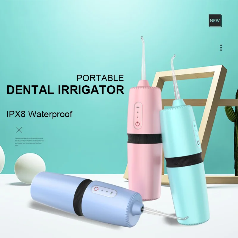 Enlarge Portable Dental Irrigator Oral Irrigator USB Rechargeable Water Flosser IPX8 Waterproof Water Jet For Teeth Teeth Cleaner