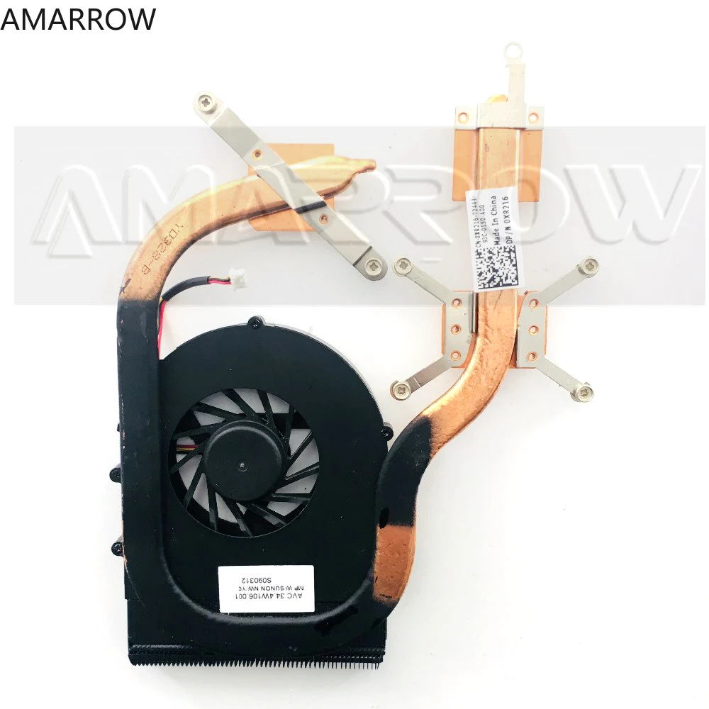 Оригинальный, бесплатная доставка, охлаждающий вентилятор для процессора ноутбука DELL M1530, радиатор процессора 0XR216 34.4W106. 001