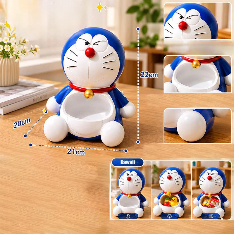 Настольный органайзер Doraemon: милый аниме-бокс для хранения мелочей, поднос для прихожей, декоративное украшение, держатель для ключей и косметики, подарки (art.: 3920dc56d17bc) - 3920dc56d17bc