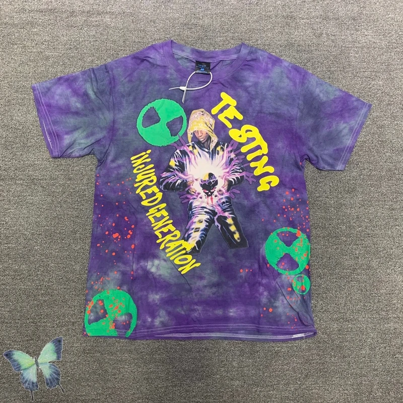 

Tie Dye Asap Rockey Men Women Hip Hop Travis Scott T-shirt