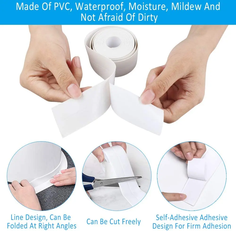 Плинтус для пола раковины кухни настенные наклейки Декор клейкая уплотнительная