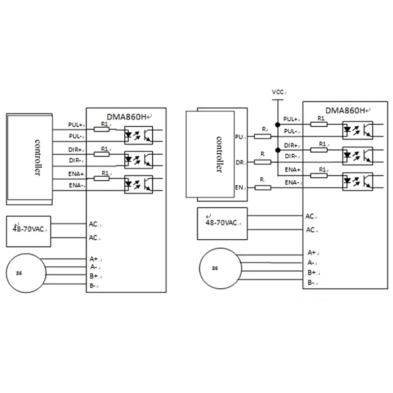 

HOT-2X DMA860H Step Driver 2 Phase DSP Microstep Driver For Nema 34 Nema 42 AC24-80V DC24-80V