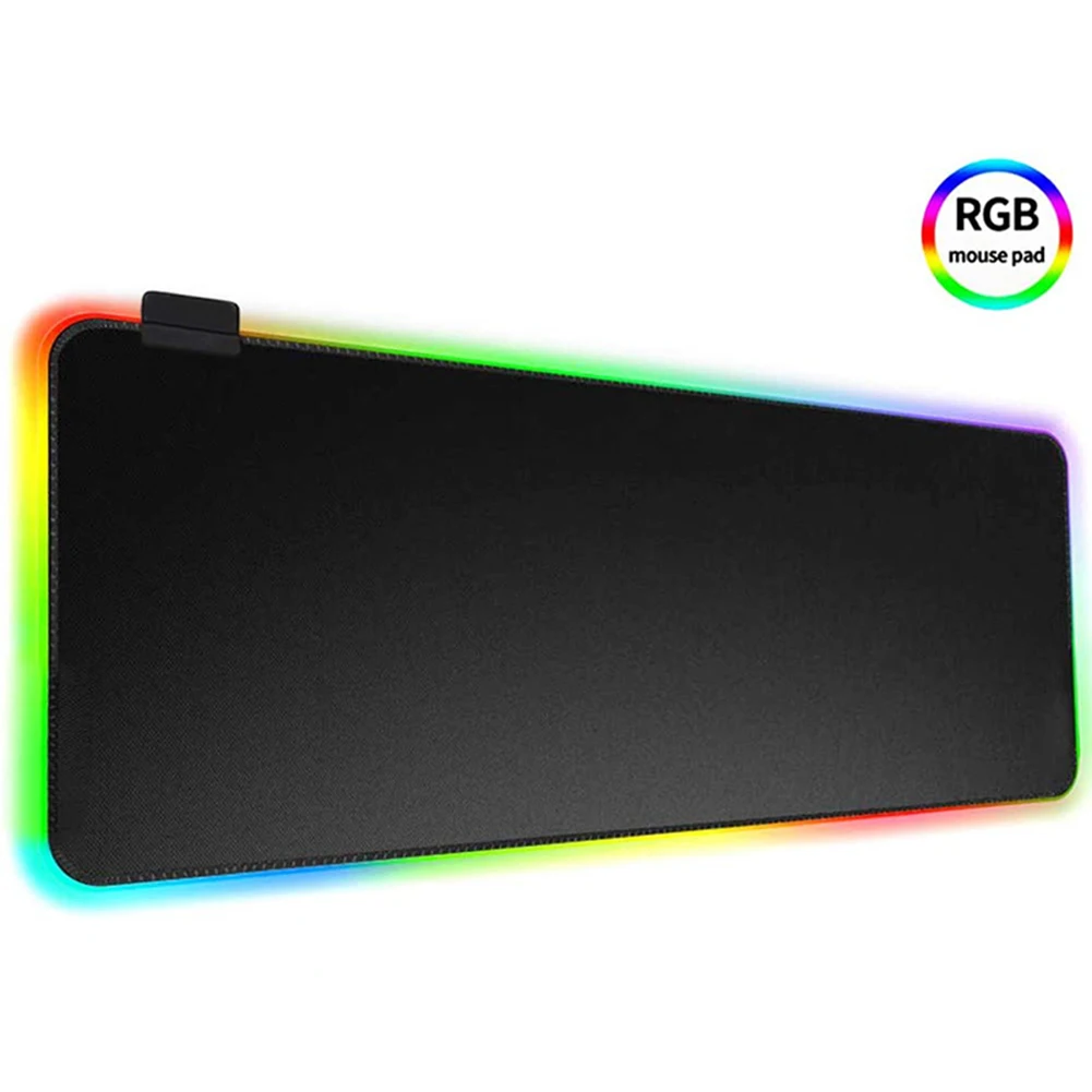 

RGB игровой коврик для мыши, большой коврик для мыши, геймерская версия, компьютерная мышь, коврик для клавиатуры с подсветкой