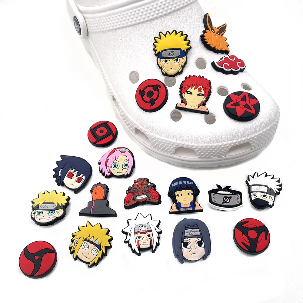 Hot Sale 20 Pcs Of jibz Croc Charms Cartoon Anime Red Characters Shoe Buckle Accessories Decoration Clog Boy Girl Favorite Gifts