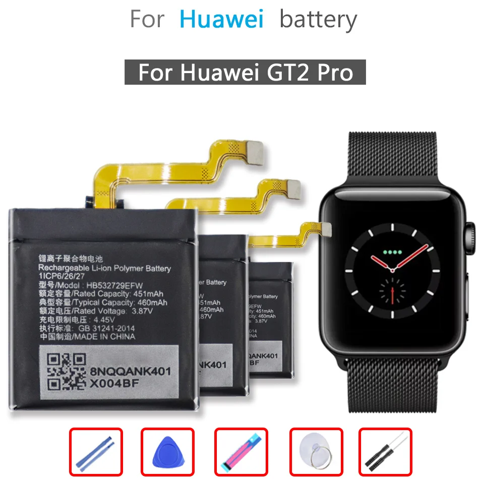

HB532729EFW 460mAh Battery for Huawei GT2 Pro GT2Pro GT 2 Pro Batteries