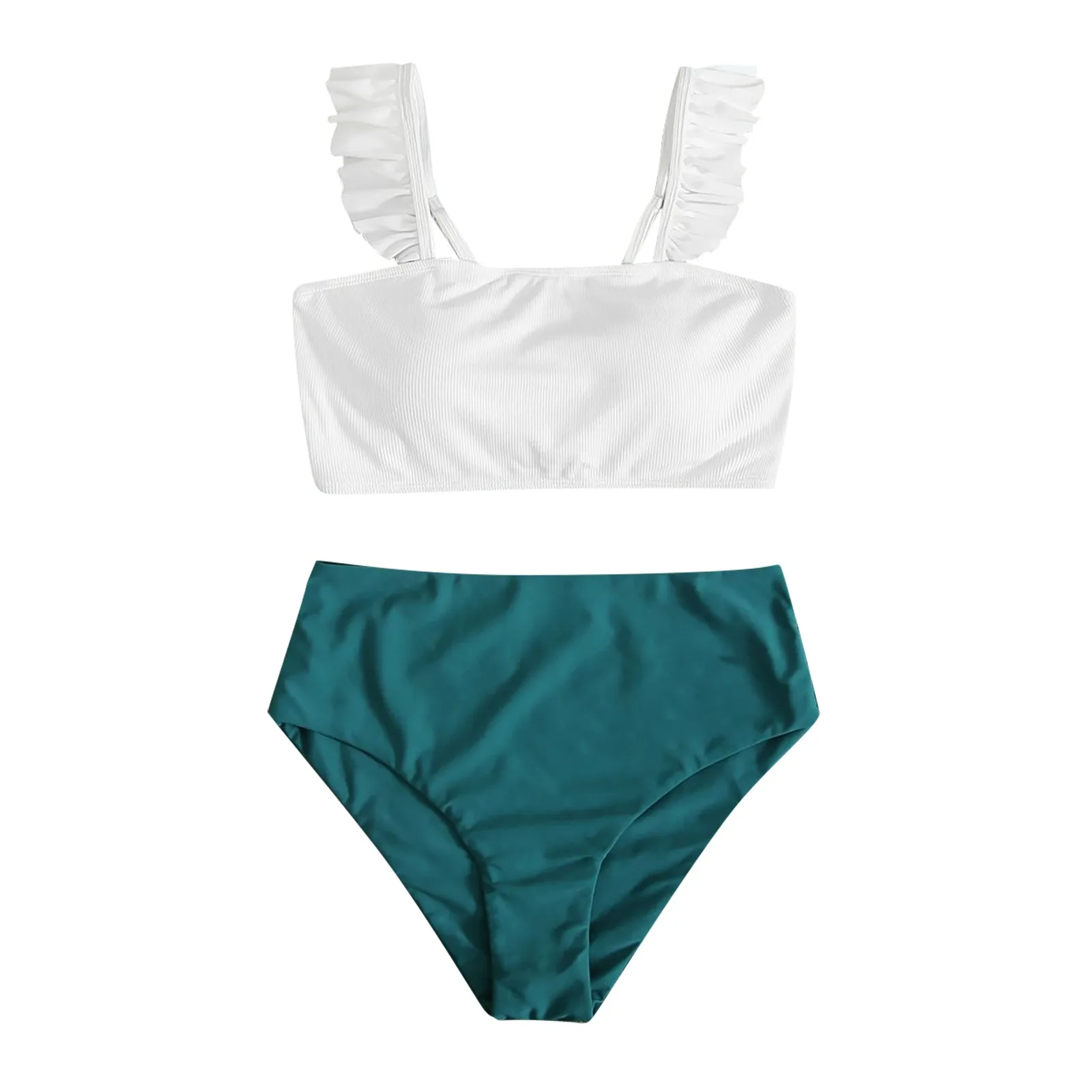 

Women's Bikini Solid Color Set Swimsuit Two- Piece Swimsuits For Women Beachwear купальники женские Traje baño mujer 수영복 여자