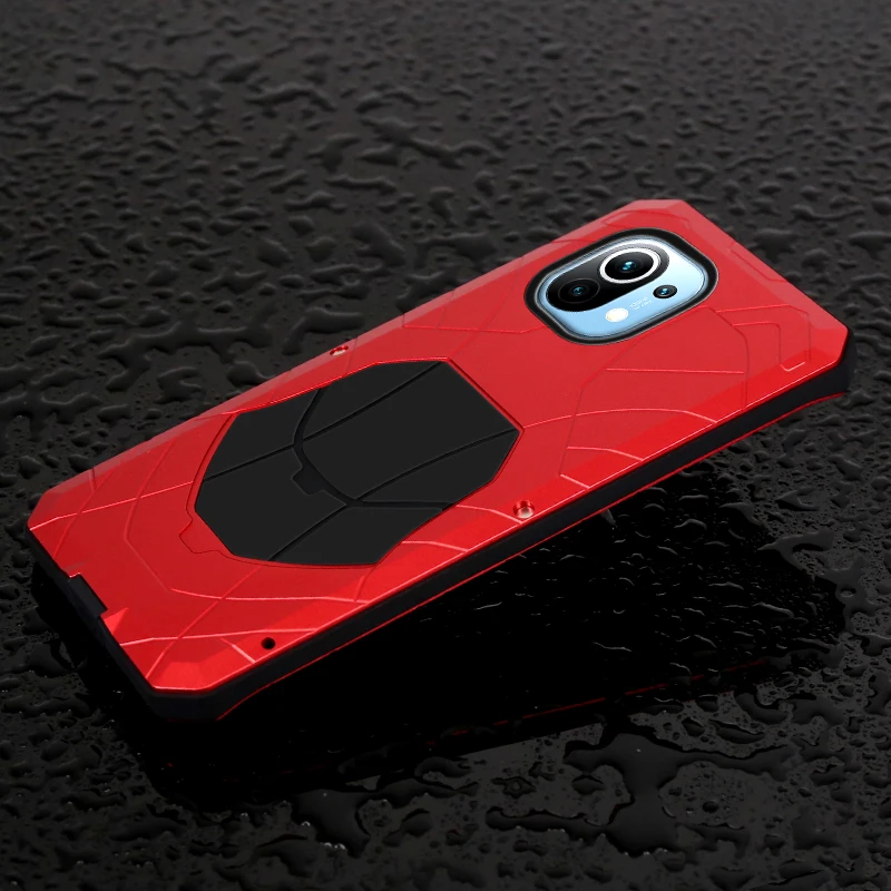 Роскошный полностью защитный металлический противоударный чехол для Xiaomi MI 11 11t 10