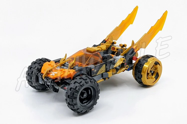 384 шт. Shinobi кристаллизированный Cole's Dragon Cruiser автомобиль Golden Vehicle 60014 строительные