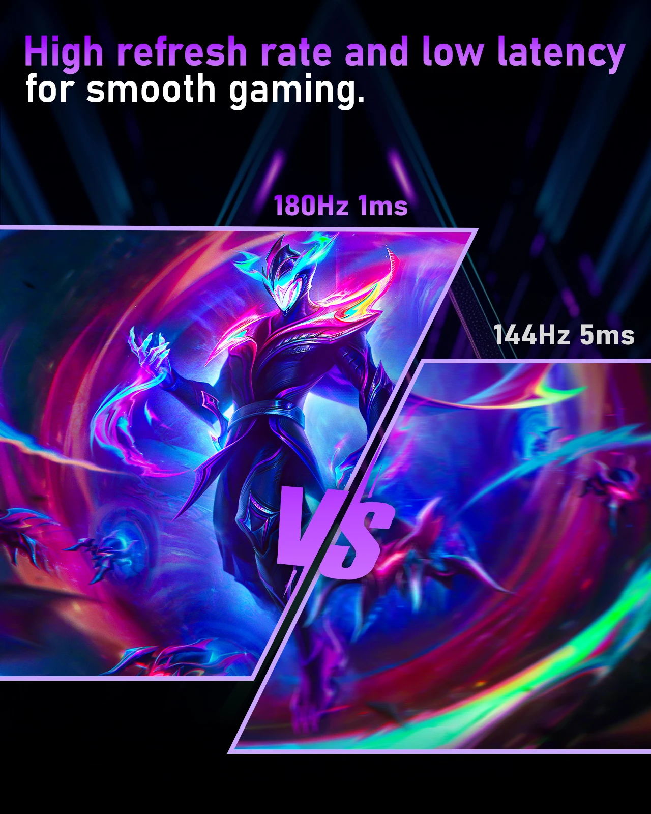 FYHXele 27-дюймовый игровой монитор IPS с разрешением 180 Гц 1 Мс быстрая скорость