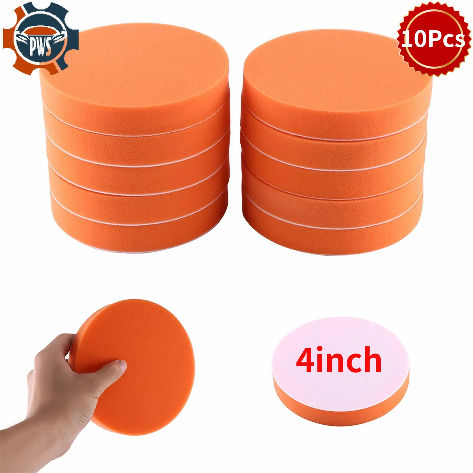 

4Inch 100MM Car Sponge Polishing Buffing Waxing Pad Kit Tool for Cars Polisher Buffer Sanding,Polishing,Auto Cleaning set