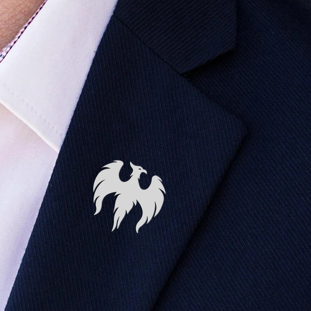 Мужские Броши Феникс в ретро-стиле булавки с лацканами виде животных аксессуары