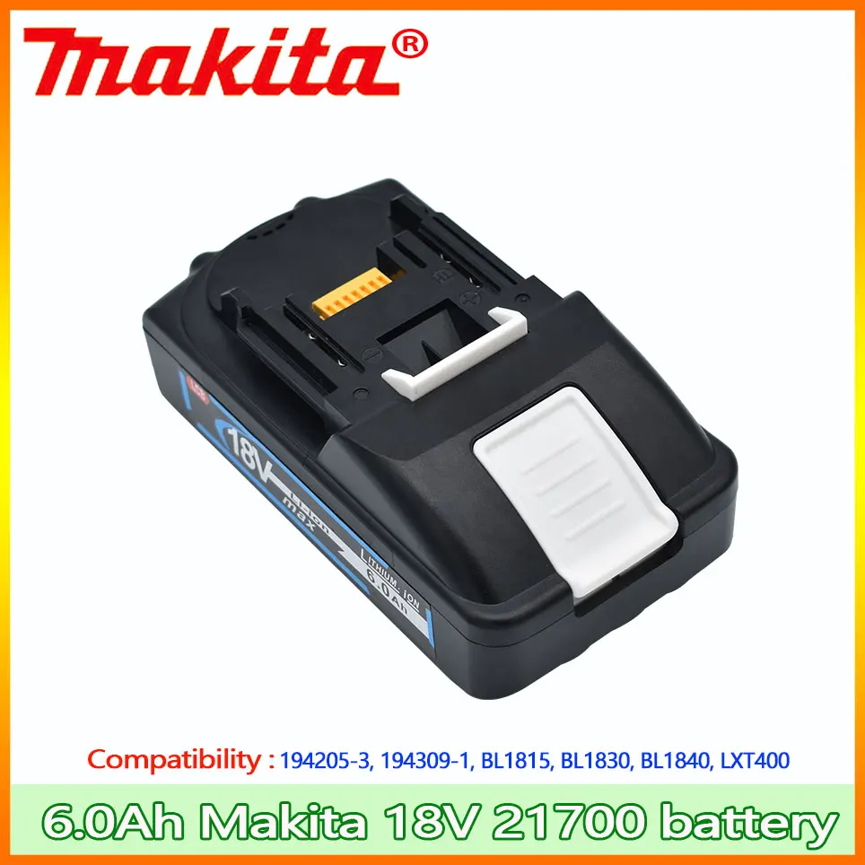 

6000mAh 18V Makita BL1830 BL1840 6.0Ah 21700 литий-ионный аккумулятор для Makita Vervangbare bare Voor