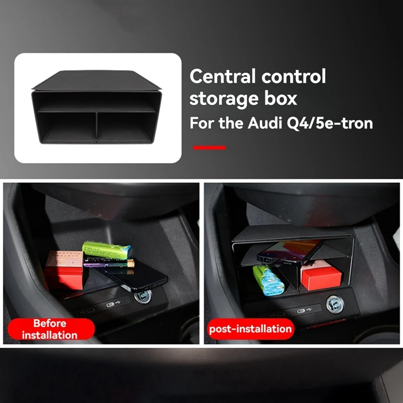 Suitable For Q5/Q4 Etron LHD Central Control Storage Box Car Interior Products