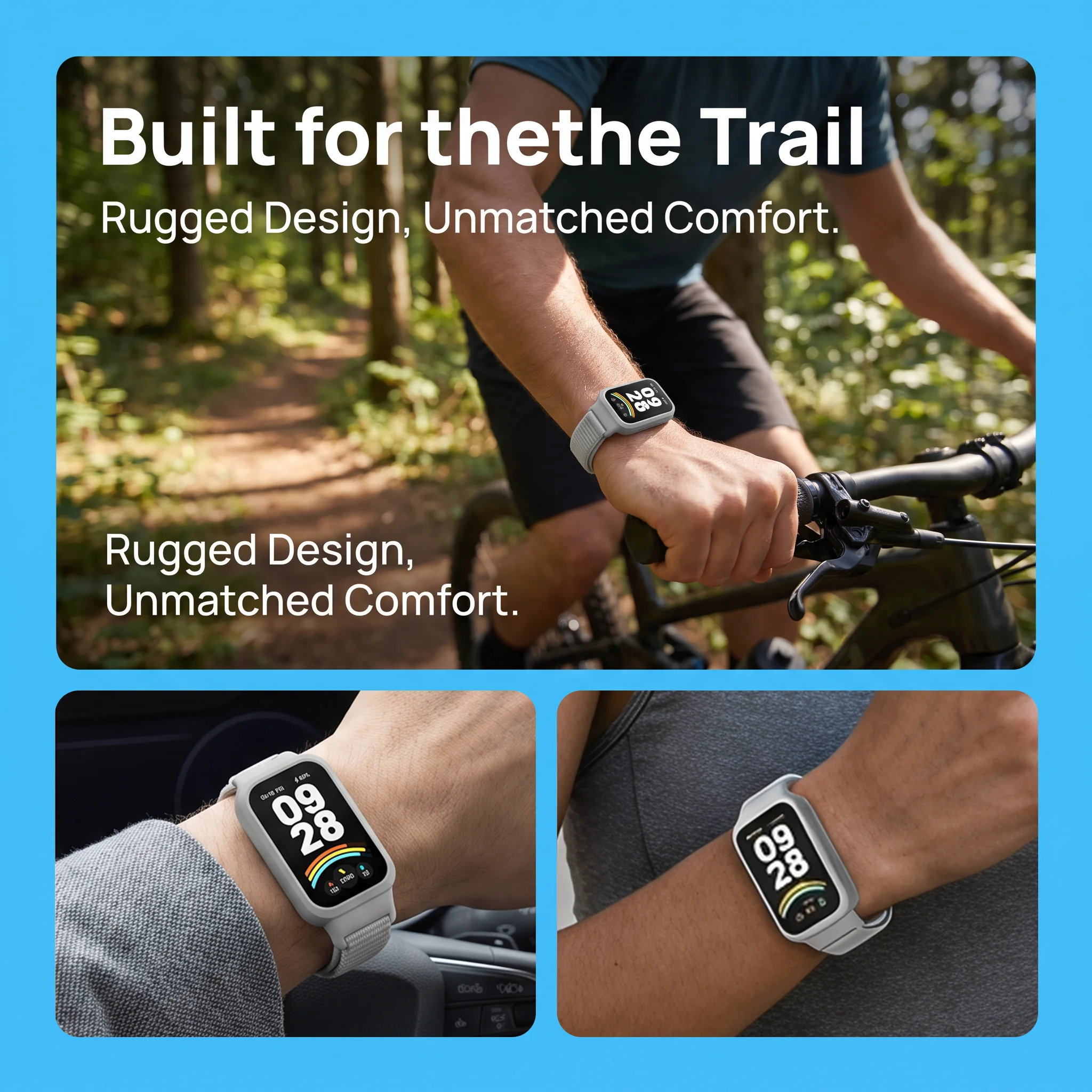 Чехол + ремешок Nyon Loop для Xiaomi Redmi Band 3, аксессуары для умных часов, спортивный дышащий браслет Correa для Mi Band 9 Active Belt (art.: 3920dcb45064f) - 3920dcb45064f