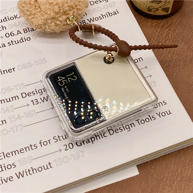 Роскошный Ультратонкий чехол с 3D рисунком собаки кольцом для Samsung Galaxy Z Flip 3