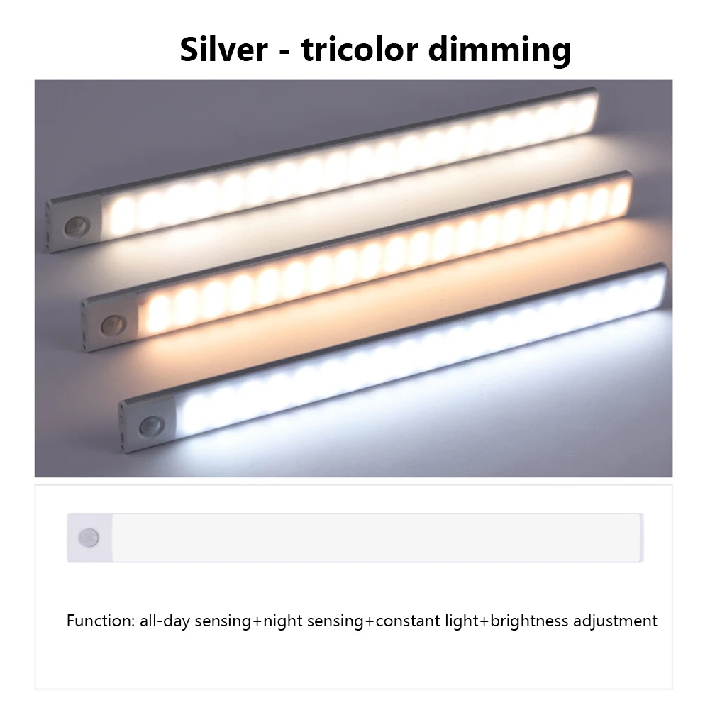 

Светильник настенный магнитный с зарядным кабелем и датчиком движения