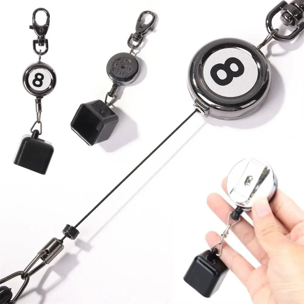 

Портативный выдвижной бильярдный снукер для бассейна, брелок-цепочка для ключей, инструмент с зажимом