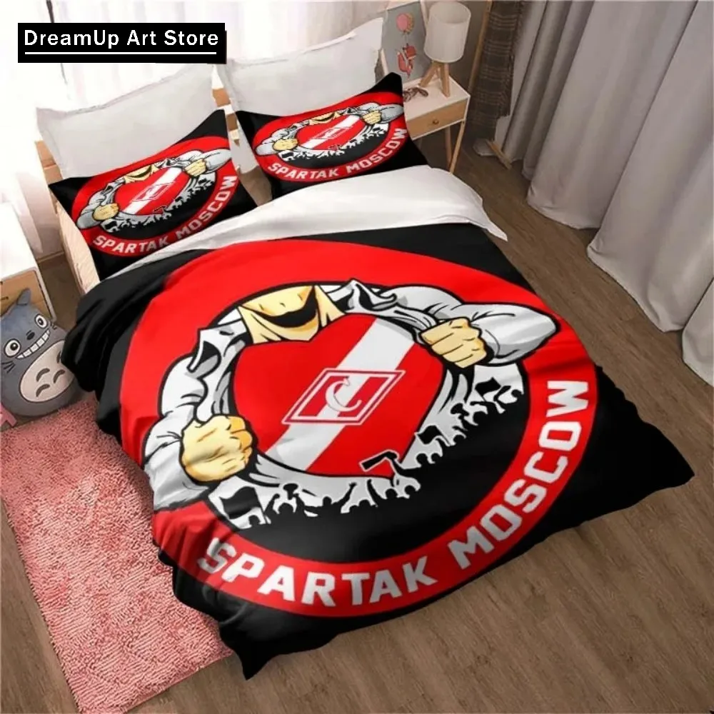 Комплект постельного белья с 3D принтом FC Spartak Moscow Football милый пододеяльник