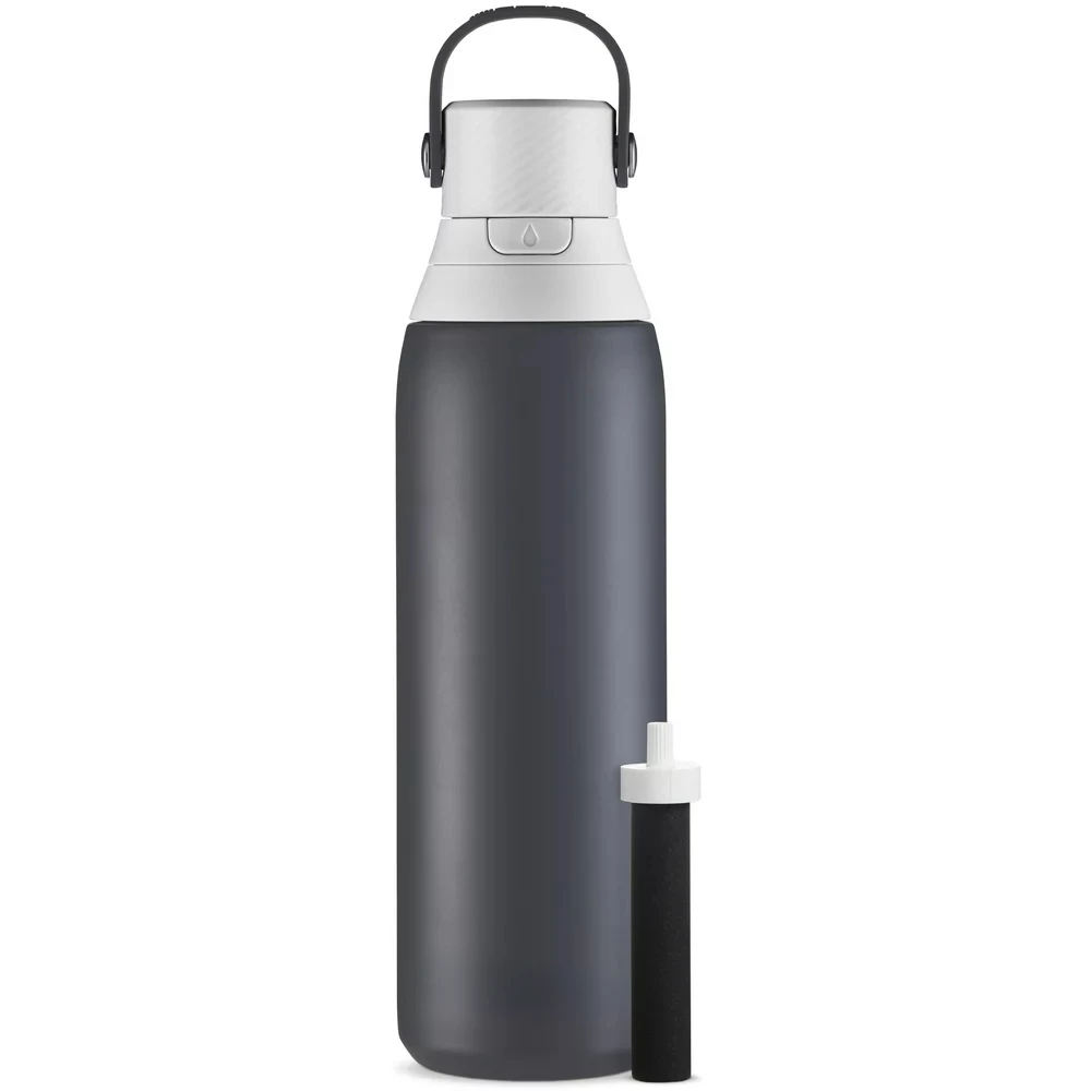 

Stainless Steel Leak Proof Filtered Water Bottle, Carbon, 20 oz