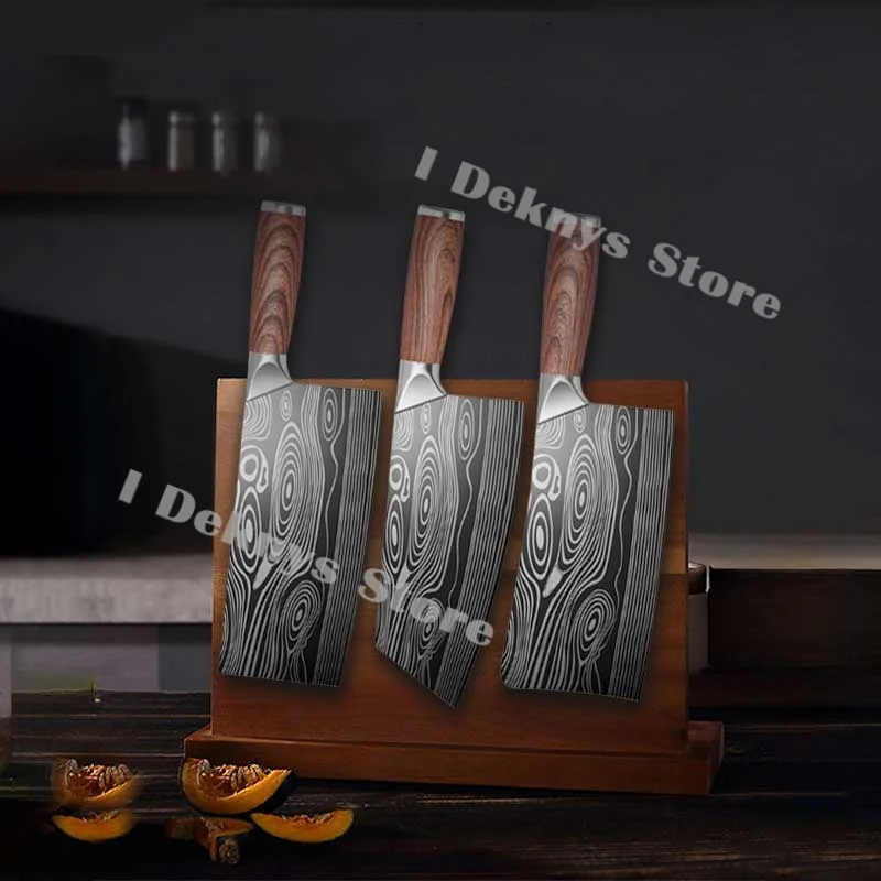 Профессиональный японский набор кухонных ножей лазерный дамасский нож