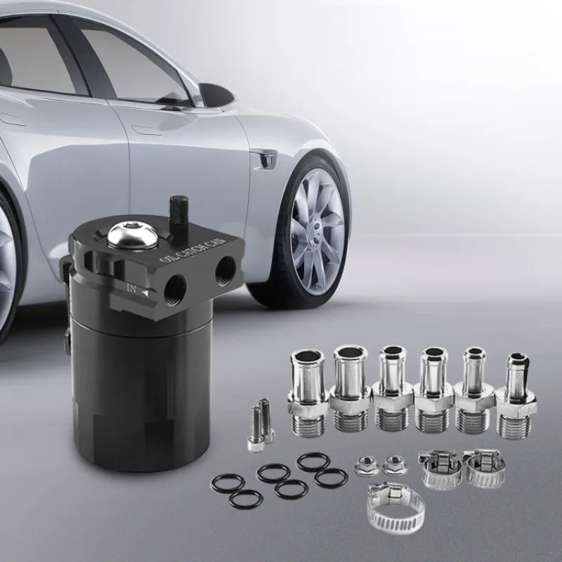 

Automobile Oil Pot Modified Universal Aluminum Alloy Breathable Oil Pot 300ml Waste Gas Recovery Pot