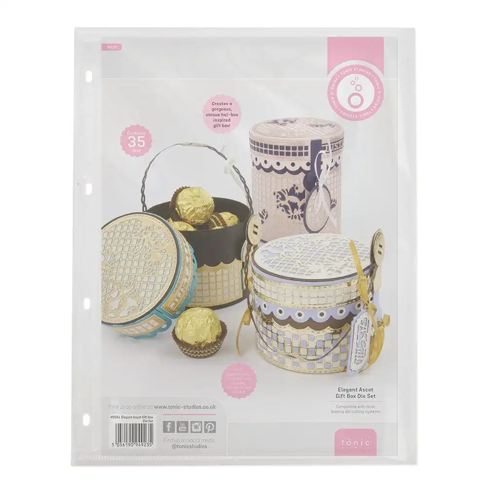 

Новое поступление 2022, элегантная подарочная коробка Ascot, витрина, металлические пресс-формы ручной работы, «сделай сам», формы для тиснения, ...